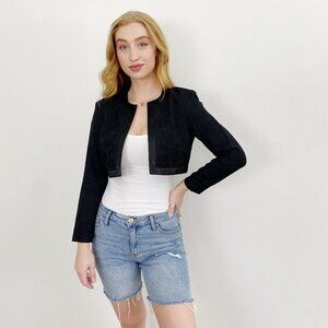 Vintage Karin Stevens embroidered Dress Cropped Blazer 6